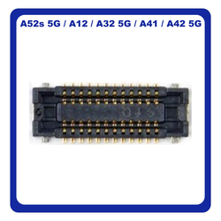 &Gamma;&nu;ή&sigma;&iota;&alpha; Original Samsung Galaxy A52s 5G (SM-A528B), A12 (SM-A125F/DSN), Tab S6 Lite (SM-P610N, A41 (SM-A415F/DSN), A42 5G (SM-A426B) Header Board To Board Board Connector / BTB Socket 2x12 Pin &Kappa;&omicron;&nu;έ&kappa;&tau;&omicron;&rho;&alpha;&sigmaf; &Pi;&lambda;&alpha;&kappa;έ&tau;&alpha;&sigmaf; 3710-003874 (Service Pack By Samsung)