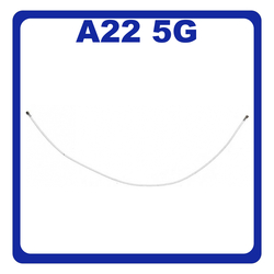 Original &Gamma;&nu;ή&sigma;&iota;&omicron; Samsung Galaxy A22 5G A226 (SM-A226B, SM-A226B/DS, SM-A226B/DSN) CBF Coaxial Antenna Cable &Kappa;&alpha;&lambda;ώ&delta;&iota;&omicron; &Kappa;&epsilon;&rho;&alpha;ί&alpha;&sigmaf; &Omicron;&mu;&omicron;&alpha;&xi;&omicron;&nu;&iota;&kappa;ό White Ά&sigma;&pi;&rho;&omicron; GH81-20735A (Service Pack By Samsung)