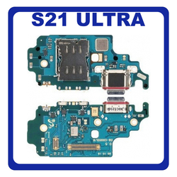 &Gamma;&nu;ή&sigma;&iota;&alpha; Original Samsung Galaxy S21 Ultra 5G G998 (G998B, G998B/DS) &Kappa;&Alpha;&Lambda;&Omega;&Delta;&Iota;&Omicron;&Tau;&Alpha;&Iota;&Nu;&Iota;&Alpha; &Phi;&Omicron;&Rho;&Tau;&Iota;&Sigma;&Eta;&Sigma; SUB CHARGING BOARD (CHARGE CONNECTOR DOCK FLEX) + MIC &Mu;&Iota;&Kappa;&Rho;&Omicron;&Phi;&Omega;&Nu;&Omicron; + SIM READER TYPE-C USB PLUG GH96-14064A (Service Pack By Samsung)