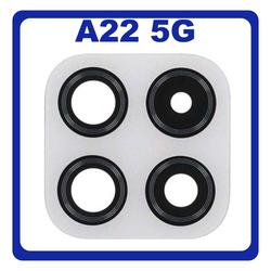 Original &Gamma;&nu;ή&sigma;&iota;&omicron; Samsung Galaxy A22 5G A226 (SM-A226B, SM-A226B/DS, SM-A226B/DSN) Rear Back Camera Glass Lens &Pi;ί&sigma;&omega; &Tau;&zeta;&alpha;&mu;ά&kappa;&iota; &Kappa;ά&mu;&epsilon;&rho;&alpha;&sigmaf; White Ά&sigma;&pi;&rho;&omicron; GH81-20711A (Service Pack By Samsung)