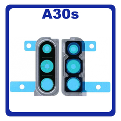 Original &Gamma;&nu;ή&sigma;&iota;&omicron; Samsung Galaxy A30s A307 (SM-A307F, SM-A307FN, SM-A307G, SM-A307GN, SM-A307GT, SM-A307F/DS, SM-A307FN/DS, SM-A307G/DS, SM-A307GN/DS, SM-A307GT/DS) Deco Frame For Rear Back Camera Lens &Delta;&iota;&alpha;&kappa;&omicron;&sigma;&mu;&eta;&tau;&iota;&kappa;ό &Pi;&lambda;&alpha;ί&sigma;&iota;&omicron; &Gamma;&iota;&alpha; &Pi;ί&sigma;&omega; &Tau;&zeta;&alpha;&mu;ά&kappa;&iota; &Kappa;ά&mu;&epsilon;&rho;&alpha;&sigmaf; White Ά&sigma;&pi;&rho;&omicron; GH98-44768D (Service Pack By Samsung)