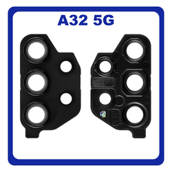 &Gamma;&nu;ή&sigma;&iota;&alpha; Original Samsung Galaxy A32 5G, A 32 5G (SM-A326B, SM-A326B/DS) Rear Back Camera Frame &Pi;ί&sigma;&omega; &Pi;&lambda;&alpha;ί&sigma;&iota;&omicron; &Kappa;ά&mu;&epsilon;&rho;&alpha;&sigmaf; Awesome Black &Mu;&alpha;ύ&rho;&omicron; GH64-08432A (Service Pack By Samsung)