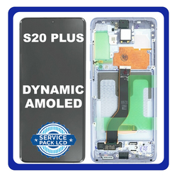 &Gamma;&nu;ή&sigma;&iota;&alpha; Original Samsung Galaxy S20+ 5G, S20 Plus 5G (SM-G986, SM-G986F) Dynamic AMOLED LCD Display Screen Assembly &Omicron;&theta;ό&nu;&eta; + Touch Screen Digitizer &Mu;&eta;&chi;&alpha;&nu;&iota;&sigma;&mu;ό&sigmaf; &Alpha;&phi;ή&sigmaf; + Frame Bezel &Pi;&lambda;&alpha;ί&sigma;&iota;&omicron; &Sigma;&alpha;&sigma;ί Purple &Mu;&omega;&beta; (BTS Edition) GH82-22134K (Service Pack By Samsung)