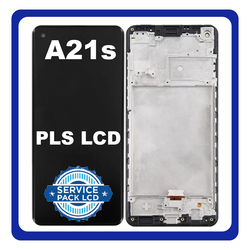 HQ OEM &Sigma;&upsilon;&mu;&beta;&alpha;&tau;ό &Gamma;&iota;&alpha; Samsung Galaxy A21s (SM-A217F, SM-A217F/DS) PLS LCD Display Screen Assembly &Omicron;&theta;ό&nu;&eta; + Touch Screen Digitizer &Mu;&eta;&chi;&alpha;&nu;&iota;&sigma;&mu;ό&sigmaf; &Alpha;&phi;ή&sigmaf; + Frame Bezel &Pi;&lambda;&alpha;ί&sigma;&iota;&omicron; &Sigma;&alpha;&sigma;ί (Premium A+)