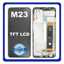 &Gamma;&nu;ή&sigma;&iota;&alpha; Original Samsung Galaxy M23 5G, Galaxy M 23 5G (SM-M236B) TFT LCD Display Screen Assembly &Omicron;&theta;ό&nu;&eta; + Touch Screen Digitizer &Mu;&eta;&chi;&alpha;&nu;&iota;&sigma;&mu;ό&sigmaf; &Alpha;&phi;ή&sigmaf; + Frame Bezel &Pi;&lambda;&alpha;ί&sigma;&iota;&omicron; &Sigma;&alpha;&sigma;ί  Black &Mu;&alpha;ύ&rho;&omicron; GH82-28487A (Service Pack By Samsung)