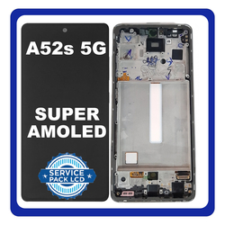 &Gamma;&nu;ή&sigma;&iota;&alpha; Original Samsung Galaxy A52s 5G (SM-A528B, SM-A528B/DS) Super AMOLED LCD Display Screen Assembly &Omicron;&theta;ό&nu;&eta; + Touch Screen Digitizer &Mu;&eta;&chi;&alpha;&nu;&iota;&sigma;&mu;ό&sigmaf; &Alpha;&phi;ή&sigmaf; + Frame Bezel &Pi;&lambda;&alpha;ί&sigma;&iota;&omicron; &Sigma;&alpha;&sigma;ί White Ά&sigma;&pi;&rho;&omicron; GH82-26861D GH82-26909D (Service Pack By Samsung)
