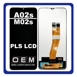 HQ OEM &Sigma;&upsilon;&mu;&beta;&alpha;&tau;ό &Gamma;&iota;&alpha; Samsung Galaxy A02s (SM-A025F, SM-A025F/DS), M02s (SM-M025F/DS, SM-M025F) EU Version PLS LCD Display Screen Assembly &Omicron;&theta;ό&nu;&eta; + Touch Screen Digitizer &Mu;&eta;&chi;&alpha;&nu;&iota;&sigma;&mu;ό&sigmaf; &Alpha;&phi;ή&sigmaf; Black &Mu;&alpha;ύ&rho;&omicron; No Frame (Premium A+)