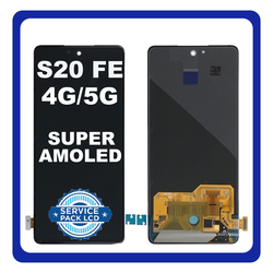 &Gamma;&nu;ή&sigma;&iota;&alpha; Original Samsung Galaxy S20 FE 4G (SM-G780F), Galaxy S20 FE 5G (SM-G781B) Super AMOLED LCD Display Screen Assembly &Omicron;&theta;ό&nu;&eta; + Touch Screen Digitizer &Mu;&eta;&chi;&alpha;&nu;&iota;&sigma;&mu;ό&sigmaf; &Alpha;&phi;ή&sigmaf; Black &Mu;&alpha;ύ&rho;&omicron; GH96-13911B​ (Service Pack By Samsung)​