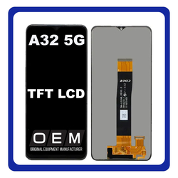 HQ OEM &Sigma;&upsilon;&mu;&beta;&alpha;&tau;ό &Gamma;&iota;&alpha; Samsung Galaxy A32 5G (SM-A326B, SM-A326B/DS) TFT LCD Display Screen Assembly &Omicron;&theta;ό&nu;&eta; + Touch Screen Digitizer &Mu;&eta;&chi;&alpha;&nu;&iota;&sigma;&mu;ό&sigmaf; &Alpha;&phi;ή&sigmaf; Awesome Black &Mu;&alpha;ύ&rho;&omicron; (Grade AAA+++)
