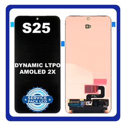 &Gamma;&nu;ή&sigma;&iota;&alpha; Original Samsung Galaxy S25 5G (SM-S931B, SM-S931B/DS) Dynamic LTPO AMOLED 2X LCD Display Screen Assembly &Omicron;&theta;ό&nu;&eta; + Touch Screen Digitizer &Mu;&eta;&chi;&alpha;&nu;&iota;&sigma;&mu;ό&sigmaf; &Alpha;&phi;ή&sigmaf; Blue Black GH82-36327A (Service Pack By Samsung)