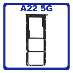 &Gamma;&nu;ή&sigma;&iota;&omicron; Original Samsung Galaxy A22 5G A226 (SM-A226B, SM-A226B/DS, SM-A226B/DSN) SIM Card Tray Cover Assy + Micro SD Tray Slot &Upsilon;&pi;&omicron;&delta;&omicron;&chi;έ&alpha;&sigmaf; &Beta;ά&sigma;&eta; &Theta;ή&kappa;&eta; &Kappa;ά&rho;&tau;&alpha;&sigmaf; SIM &Kappa;ά&lambda;&upsilon;&mu;&mu;&alpha; Black &Mu;&alpha;ύ&rho;&omicron; GH81-20741A (Service Pack By Samsung)