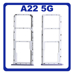 &Gamma;&nu;ή&sigma;&iota;&omicron; Original Samsung Galaxy A22 5G A226 (SM-A226B, SM-A226B/DS, SM-A226B/DSN) SIM Card Tray Cover Assy + Micro SD Tray Slot &Upsilon;&pi;&omicron;&delta;&omicron;&chi;έ&alpha;&sigmaf; &Beta;ά&sigma;&eta; &Theta;ή&kappa;&eta; &Kappa;ά&rho;&tau;&alpha;&sigmaf; SIM &Kappa;ά&lambda;&upsilon;&mu;&mu;&alpha; Laventer Violet &Mu;&omega;&beta; GH81-20743A (Service Pack By Samsung)