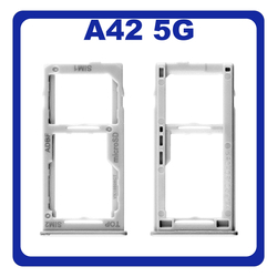 &Gamma;&nu;ή&sigma;&iota;&alpha; Original Samsung Galaxy A42 5G, Galaxy A 42 5G (SM-A426B, SM-A426B/DS, SM-A4260) SIM Card Tray + Micro SD Tray Slot &Upsilon;&pi;&omicron;&delta;&omicron;&chi;έ&alpha;&sigmaf; &Beta;ά&sigma;&eta; &Theta;ή&kappa;&eta; &Kappa;ά&rho;&tau;&alpha;&sigmaf; SIM Prism Dot White Ά&sigma;&pi;&rho;&omicron; GH64-08247B​​ (Service Pack By Samsung)