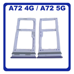 &Gamma;&nu;ή&sigma;&iota;&alpha; Original Samsung Galaxy A72 (SM-A725F, SM-A725F/DS), A72 5G (SM-A726B, SM-A726B/DS) SIM Card Tray + Micro SD Tray Slot &Upsilon;&pi;&omicron;&delta;&omicron;&chi;έ&alpha;&sigmaf; &Beta;ά&sigma;&eta; &Theta;ή&kappa;&eta; &Kappa;ά&rho;&tau;&alpha;&sigmaf; SIM Awesome Violet &Beta;&iota;&omicron;&lambda;&epsilon;&tau;ή GH98-46290C​ (Service Pack By Samsung)