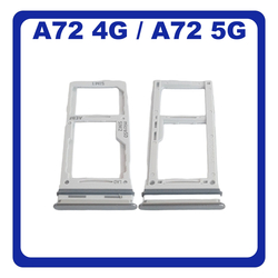 &Gamma;&nu;ή&sigma;&iota;&alpha; Original Samsung Galaxy A72 (SM-A725F, SM-A725F/DS), A72 5G (SM-A726B, SM-A726B/DS) SIM Card Tray + Micro SD Tray Slot &Upsilon;&pi;&omicron;&delta;&omicron;&chi;έ&alpha;&sigmaf; &Beta;ά&sigma;&eta; &Theta;ή&kappa;&eta; &Kappa;ά&rho;&tau;&alpha;&sigmaf; SIM Awesome White Ά&sigma;&pi;&rho;&omicron; GH98-46290D​ (Service Pack By Samsung)