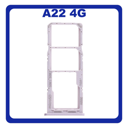 &Gamma;&nu;ή&sigma;&iota;&alpha; Original Samsung Galaxy A22 4G , Galaxy A 22 4G (SM-A225F, SM-A225F/DS) SIM Card Tray + Micro SD Tray Slot &Upsilon;&pi;&omicron;&delta;&omicron;&chi;έ&alpha;&sigmaf; &Beta;ά&sigma;&eta; &Theta;ή&kappa;&eta; &Kappa;ά&rho;&tau;&alpha;&sigmaf; SIM Violet &Beta;&iota;&omicron;&lambda;&epsilon;&tau;ή GH98-46654C​ (Service Pack By Samsung)