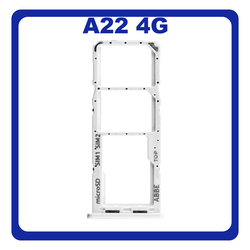 &Gamma;&nu;ή&sigma;&iota;&alpha; Original Samsung Galaxy A22 4G , Galaxy A 22 4G (SM-A225F, SM-A225F/DS) SIM Card Tray + Micro SD Tray Slot &Upsilon;&pi;&omicron;&delta;&omicron;&chi;έ&alpha;&sigmaf; &Beta;ά&sigma;&eta; &Theta;ή&kappa;&eta; &Kappa;ά&rho;&tau;&alpha;&sigmaf; SIM White Ά&sigma;&pi;&rho;&omicron; GH98-46654B​ (Service Pack By Samsung)
