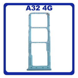 &Gamma;&nu;ή&sigma;&iota;&alpha; Original Samsung Galaxy A32 4G (SM-A325F, SM-A325F/DS, SM-A325M, SM-A325N) SIM Card Tray + Micro SD Tray Slot &Upsilon;&pi;&omicron;&delta;&omicron;&chi;έ&alpha;&sigmaf; &Beta;ά&sigma;&eta; &Theta;ή&kappa;&eta; &Kappa;ά&rho;&tau;&alpha;&sigmaf; SIM Awesome Blue &Mu;&pi;&lambda;&epsilon; GH98-46409C​ (Service Pack By Samsung)