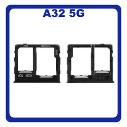 &Gamma;&nu;ή&sigma;&iota;&alpha; Original Samsung Galaxy A32 5G, A 32 5G (SM-A326B, SM-A326B/DS) SIM Card Tray + Micro SD Tray Slot &Upsilon;&pi;&omicron;&delta;&omicron;&chi;έ&alpha;&sigmaf; &Beta;ά&sigma;&eta; &Theta;ή&kappa;&eta; &Kappa;ά&rho;&tau;&alpha;&sigmaf; SIM Awesome Black &Mu;&alpha;ύ&rho;&omicron; GH63-19393A​ (Service Pack By Samsung)