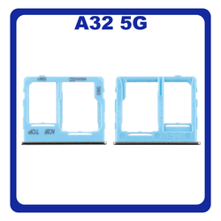 &Gamma;&nu;ή&sigma;&iota;&alpha; Original Samsung Galaxy A32 5G, A 32 5G (SM-A326B, SM-A326B/DS) SIM Card Tray + Micro SD Tray Slot &Upsilon;&pi;&omicron;&delta;&omicron;&chi;έ&alpha;&sigmaf; &Beta;ά&sigma;&eta; &Theta;ή&kappa;&eta; &Kappa;ά&rho;&tau;&alpha;&sigmaf; SIM Awesome Blue &Mu;&pi;&lambda;&epsilon; GH63-19393C​ (Service Pack By Samsung)