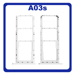 &Gamma;&nu;ή&sigma;&iota;&alpha; Original Samsung Galaxy A03s (SM-A037G, SM-A037U​) SIM Card Tray + Micro SD Tray Slot &Upsilon;&pi;&omicron;&delta;&omicron;&chi;έ&alpha;&sigmaf; &Beta;ά&sigma;&eta; &Theta;ή&kappa;&eta; &Kappa;ά&rho;&tau;&alpha;&sigmaf; SIM White Ά&sigma;&pi;&rho;&omicron; GH81-21257A (Service Pack By Samsung)