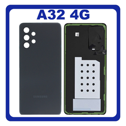 HQ OEM &Sigma;&upsilon;&mu;&beta;&alpha;&tau;ό &Mu;&epsilon; Samsung Galaxy A32 (SM-A325F, SM-A325F/DS) Rear Back Battery Cover &Pi;ί&sigma;&omega; &Kappa;ά&lambda;&upsilon;&mu;&mu;&alpha; &Kappa;&alpha;&pi;ά&kappa;&iota; &Pi;&lambda;ά&tau;&eta; &Mu;&pi;&alpha;&tau;&alpha;&rho;ί&alpha;&sigmaf; Awesome Black &Mu;&alpha;ύ&rho;&omicron; (Premium A+​)