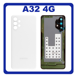 HQ OEM &Sigma;&upsilon;&mu;&beta;&alpha;&tau;ό &Mu;&epsilon; Samsung Galaxy A32, Samsung A 32 (SM-A325F, SM-A325F/DS) Rear Back Battery Cover &Pi;ί&sigma;&omega; &Kappa;ά&lambda;&upsilon;&mu;&mu;&alpha; &Kappa;&alpha;&pi;ά&kappa;&iota; &Pi;&lambda;ά&tau;&eta; &Mu;&pi;&alpha;&tau;&alpha;&rho;ί&alpha;&sigmaf; Awesome White Ά&sigma;&pi;&rho;&omicron; (Premium A+​)