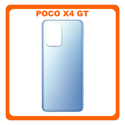 HQ OEM &Sigma;&upsilon;&mu;&beta;&alpha;&tau;ό &Mu;&epsilon; Xiaomi Poco X4 GT (22041216G), Rear Back Battery Cover &Pi;ί&sigma;&omega; &Kappa;&alpha;&pi;ά&kappa;&iota; &Pi;&lambda;ά&tau;&eta; &Mu;&pi;&alpha;&tau;&alpha;&rho;ί&alpha;&sigmaf; Power Blue &Mu;&pi;&lambda;&epsilon; (Premium A+)