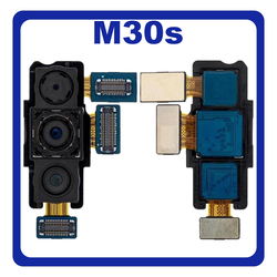 HQ OEM &Sigma;&upsilon;&mu;&beta;&alpha;&tau;ό &Gamma;&iota;&alpha; Samsung Galaxy M30s, Galaxy M 30s (SM-M307F, SM-M307FN) Main Rear Back Camera Module Flex &Kappa;&epsilon;&nu;&tau;&rho;&iota;&kappa;ή &Kappa;ά&mu;&epsilon;&rho;&alpha; 48MP+8MP+5MP (Grade AAA+++)