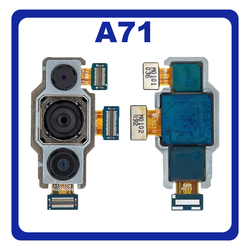 HQ OEM &Sigma;&upsilon;&mu;&beta;&alpha;&tau;ό &Gamma;&iota;&alpha; Samsung Galaxy A71, Galaxy A 71 (SM-A715F, SM-A715F/DS) Main Rear Back Camera Module Flex &Kappa;&epsilon;&nu;&tau;&rho;&iota;&kappa;ή &Kappa;ά&mu;&epsilon;&rho;&alpha; 64MP+12MP+5MP (Grade AAA+++)