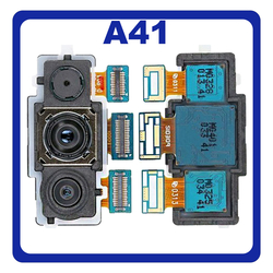 HQ OEM &Sigma;&upsilon;&mu;&beta;&alpha;&tau;ό &Gamma;&iota;&alpha; Samsung Galaxy A41 (SM-A415F/DSN, SM-A415F/DSM) Main Rear Back Camera Module Flex &Kappa;&epsilon;&nu;&tau;&rho;&iota;&kappa;ή &Kappa;ά&mu;&epsilon;&rho;&alpha; 48 MP+8MP+5MP (Premium A+)