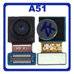 HQ OEM &Sigma;&upsilon;&mu;&beta;&alpha;&tau;ό &Mu;&epsilon; Samsung Galaxy A51 (SM-A515F, SM-A515F/DSN) Front Selfie Camera Flex &Mu;&pi;&rho;&omicron;&sigma;&tau;&iota;&nu;ή &Kappa;ά&mu;&epsilon;&rho;&alpha; 32 MP, f/2.2, 26mm (wide), 1/2.8", 0.8&micro;m (Premium A+​)