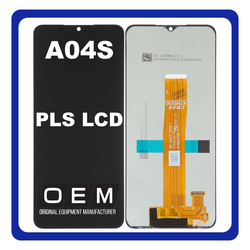 HQ OEM &Sigma;&upsilon;&mu;&beta;&alpha;&tau;ό &Gamma;&iota;&alpha; Samsung Galaxy A04S (SM-A047F, SM-A047F/DS) PLS LCD Display Screen Assembly &Omicron;&theta;ό&nu;&eta; + Touch Screen Digitizer &Mu;&eta;&chi;&alpha;&nu;&iota;&sigma;&mu;ό&sigmaf; &Alpha;&phi;ή&sigmaf; Black &Mu;&alpha;ύ&rho;&omicron; (Grade AAA+++)