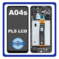 &Gamma;&nu;ή&sigma;&iota;&alpha; Original Samsung Galaxy A04S (SM-A047F, SM-A047F/DS) PLS LCD Display Screen Assembly &Omicron;&theta;ό&nu;&eta; + Touch Screen Digitizer &Mu;&eta;&chi;&alpha;&nu;&iota;&sigma;&mu;ό&sigmaf; &Alpha;&phi;ή&sigmaf; + Frame Bezel &Pi;&lambda;&alpha;ί&sigma;&iota;&omicron; &Sigma;&alpha;&sigma;ί  Black &Mu;&alpha;ύ&rho;&omicron; GH82-29805A GH82-29806A (Service Pack By Samsung)