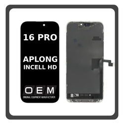 HQ OEM &Sigma;&upsilon;&mu;&beta;&alpha;&tau;ό &Mu;&epsilon; iPhone 16 Pro , iPhone16 Pro (A3293, A3083, A3292, A3294​​) APLONG In-Cell-HD, InCell-HD LCD Display Screen Assembly &Omicron;&theta;ό&nu;&eta; + Touch Screen Digitizer &Mu;&eta;&chi;&alpha;&nu;&iota;&sigma;&mu;ό&sigmaf; &Alpha;&phi;ή&sigmaf; Black &Mu;&alpha;ύ&rho;&omicron; (Premium A+) (Lifetime Warranty &Gamma;&iota;&alpha; &Sigma;&upsilon;&nu;&epsilon;&rho;&gamma;&alpha;&tau;&epsilon;&sigmaf; B2B)