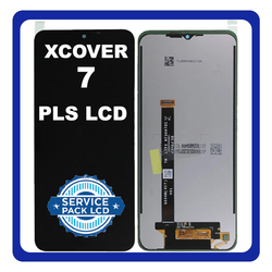 &Gamma;&nu;ή&sigma;&iota;&alpha; Original Samsung Galaxy Xcover 7 5G, Galaxy Xcover7 (SM-G556B, SM-G556BU1, SM-G556B/DS) PLS LCD Display Screen Assembly &Omicron;&theta;ό&nu;&eta; + Touch Screen Digitizer &Mu;&eta;&chi;&alpha;&nu;&iota;&sigma;&mu;ό&sigmaf; &Alpha;&phi;ή&sigmaf; Black &Mu;&alpha;ύ&rho;&omicron; GH82-33685A GH82-33686A (Service Pack By Samsung)