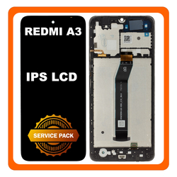 &Gamma;&nu;ή&sigma;&iota;&alpha; Original Xiaomi Redmi A3 (23129RN51X, 23129RN51H) IPS LCD Display Screen Assembly &Omicron;&theta;ό&nu;&eta; + Touch Screen Digitizer &Mu;&eta;&chi;&alpha;&nu;&iota;&sigma;&mu;ό&sigmaf; &Alpha;&phi;ή&sigmaf; + Frame Bezel &Pi;&lambda;&alpha;ί&sigma;&iota;&omicron; &Sigma;&alpha;&sigma;ί Black &Mu;&alpha;ύ&rho;&omicron; 5600010C3Y00 (Service Pack By Xiaomi)