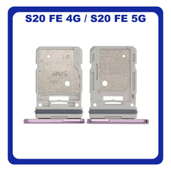 &Gamma;&nu;ή&sigma;&iota;&alpha; Original Samsung Galaxy S20 FE 4G (SM-G780F), Galaxy S20 FE 5G (SM-G781B) SIM Card Tray + Micro SD Tray Slot &Upsilon;&pi;&omicron;&delta;&omicron;&chi;έ&alpha;&sigmaf; &Beta;ά&sigma;&eta; &Theta;ή&kappa;&eta; &Kappa;ά&rho;&tau;&alpha;&sigmaf; SIM Cloud Lavender &Mu;&omega;&beta; GH98-46007C (Service Pack By Samsung)