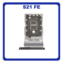 &Gamma;&nu;ή&sigma;&iota;&omicron; Original Samsung Galaxy S21 FE 5G, Galaxy S21FE 5G (SM-G990F, SM-G990B/DS) Sim Card Tray Dual Sim &Upsilon;&pi;&omicron;&delta;&omicron;&chi;έ&alpha;&sigmaf; &Theta;ή&kappa;&eta;&sigmaf; &Kappa;ά&rho;&tau;&alpha;&sigmaf; Sim Graphite &Mu;&alpha;ύ&rho;&omicron; GH98-46790A (Service Pack By Samsung)