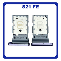 &Gamma;&nu;ή&sigma;&iota;&omicron; Original Samsung Galaxy S21 FE 5G, Galaxy S21FE 5G (SM-G990F, SM-G990B/DS) Sim Card Tray Dual Sim &Upsilon;&pi;&omicron;&delta;&omicron;&chi;έ&alpha;&sigmaf; &Theta;ή&kappa;&eta;&sigmaf; &Kappa;ά&rho;&tau;&alpha;&sigmaf; Sim Lavender &Mu;&omega;&beta; GH98-46790D (Service Pack By Samsung)