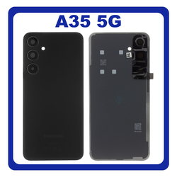 &Gamma;&nu;ή&sigma;&iota;&alpha; Original Samsung Galaxy A35 5G (SM-A356E, SM-A356E/DS) Rear Back Battery Cover &Pi;ί&sigma;&omega; &Kappa;&alpha;&pi;ά&kappa;&iota; &Pi;&lambda;ά&tau;&eta; &Mu;&pi;&alpha;&tau;&alpha;&rho;ί&alpha;&sigmaf; Awesome Black &Mu;&alpha;ύ&rho;&omicron; GH82-33986A (Service Pack By Samsung)