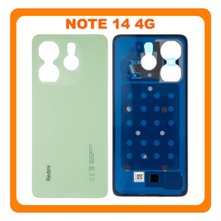 HQ OEM &Sigma;&upsilon;&mu;&beta;&alpha;&tau;ό &Mu;&epsilon; Xiaomi Redmi Note 14 4G (24117RN76G, 24117RN76O) Rear Back Battery Cover &Pi;ί&sigma;&omega; &Kappa;&alpha;&pi;ά&kappa;&iota; &Pi;&lambda;ά&tau;&eta; &Mu;&pi;&alpha;&tau;&alpha;&rho;ί&alpha;&sigmaf; Lime Green &Pi;&rho;ά&sigma;&iota;&nu;&omicron; (Premium A+)
