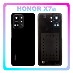 HQ OEM Honor X7a (RKY-LX1, RKY-LX2) Rear Back Battery Cover &Kappa;&alpha;&pi;ά&kappa;&iota; &Mu;&pi;&alpha;&tau;&alpha;&rho;ί&alpha;&sigmaf; Black &Mu;&alpha;ύ&rho;&omicron; (Premium A+)
