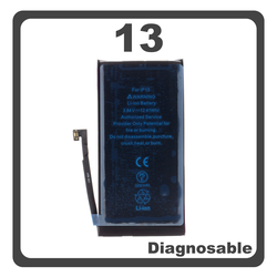 HQ OEM &Sigma;&upsilon;&mu;&beta;&alpha;&tau;ό &Mu;&epsilon; iPhone 13 , iPhone13 (A2633, A2482), Battery &Mu;&pi;&alpha;&tau;&alpha;&rho;ί&alpha; Li-Ion 3232 mAh Diagnosable Bulk (Premium A+)