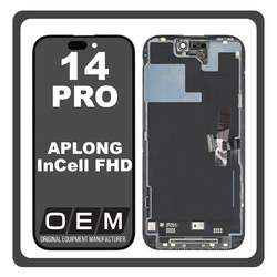 HQ OEM &Sigma;&upsilon;&mu;&beta;&alpha;&tau;ό &Mu;&epsilon; Apple iPhone 14 Pro (A2890, A2650) APLONG InCell FHD, InCell-FHD LCD Display Screen Assembly &Omicron;&theta;ό&nu;&eta; + Touch Screen Digitizer &Mu;&eta;&chi;&alpha;&nu;&iota;&sigma;&mu;ό&sigmaf; &Alpha;&phi;ή&sigmaf; Diagnosable​ Black &Mu;&alpha;ύ&rho;&omicron; (Premium A+) (Lifetime Warranty &Gamma;&iota;&alpha; &Sigma;&upsilon;&nu;&epsilon;&rho;&gamma;&alpha;&tau;&epsilon;&sigmaf; B2B)