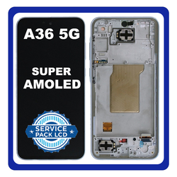 &Gamma;&nu;ή&sigma;&iota;&alpha; Original Samsung Galaxy A36 5G (SM-A366E, SM-A366E/DS) Super AMOLED LCD Display Screen Assembly &Omicron;&theta;ό&nu;&eta; + Touch Screen Digitizer &Mu;&eta;&chi;&alpha;&nu;&iota;&sigma;&mu;ό&sigmaf; &Alpha;&phi;ή&sigmaf; + Frame Bezel &Sigma;&alpha;&sigma;ί &Pi;&lambda;&alpha;ί&sigma;&iota;&omicron; Lavender &Mu;&omega;&beta; GH82-36841D (Service Pack By Samsung)