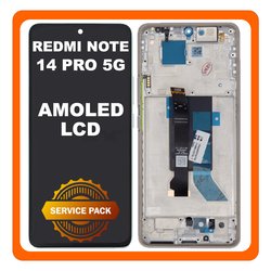 &Gamma;&nu;ή&sigma;&iota;&alpha; Original Xiaomi Redmi Note 14 Pro 5G (24090RA29G) AMOLED LCD Display Screen Assembly &Omicron;&theta;ό&nu;&eta; + Touch Screen Digitizer &Mu;&eta;&chi;&alpha;&nu;&iota;&sigma;&mu;ό&sigmaf; &Alpha;&phi;ή&sigmaf; + Frame Bezel &Pi;&lambda;&alpha;ί&sigma;&iota;&omicron; &Sigma;&alpha;&sigma;ί Lavender Purple &Mu;&omega;&beta; 56002400O1600 (Service Pack By Xiaomi)