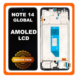 &Gamma;&nu;ή&sigma;&iota;&alpha; Original Xiaomi Redmi Note 14 4G (24117RN76G, 24117RN76O) AMOLED LCD Display Screen Assembly &Omicron;&theta;ό&nu;&eta; + Touch Screen Digitizer &Mu;&eta;&chi;&alpha;&nu;&iota;&sigma;&mu;ό&sigmaf; &Alpha;&phi;ή&sigmaf; + Frame Bezel &Pi;&lambda;&alpha;ί&sigma;&iota;&omicron; &Sigma;&alpha;&sigma;ί Black &Mu;&alpha;ύ&rho;&omicron; 560001000O700 (Service Pack By Xiaomi)