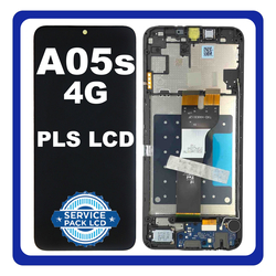 &Gamma;&nu;ή&sigma;&iota;&alpha; Original Samsung Galaxy A05s 4G (SM-A057F, SM-A057F/DS) PLS LCD Display Screen Assembly &Omicron;&theta;ό&nu;&eta; + Touch Screen Digitizer &Mu;&eta;&chi;&alpha;&nu;&iota;&sigma;&mu;ό&sigmaf; &Alpha;&phi;ή&sigmaf; + Frame Bezel + Sub Board Black &Mu;&alpha;ύ&rho;&omicron; GH83-10391A (Service Pack By Samsung)