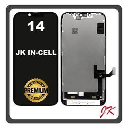 HQ OEM &Sigma;&upsilon;&mu;&beta;&alpha;&tau;ό &Mu;&epsilon; Apple iPhone 14, iPhone14 (A2882, A2649), JK InCell LCD Display Screen Assembly &Omicron;&theta;ό&nu;&eta; + Touch Screen Digitizer &Mu;&eta;&chi;&alpha;&nu;&iota;&sigma;&mu;ό&sigmaf; &Alpha;&phi;ή&sigmaf; Black &Mu;&alpha;ύ&rho;&omicron; (Premium A+)